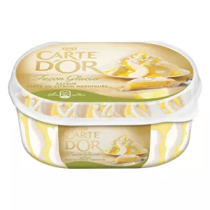 Glace saveur tarte au citron 500g - CARTE D'OR