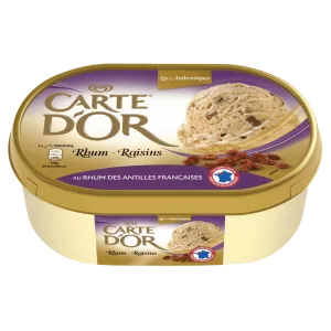 Glace rhum & raison 500g - CARTE D'OR