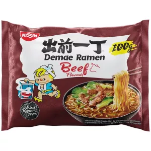 Sopa de macarrão com carne Demae Ramen 100 G - NISSIN