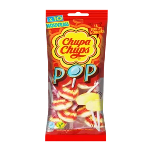 Flowpack 10 lozenges Dextrose Citron Scht 90g - CHUPA CHUPS