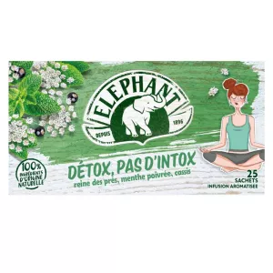 Infusion Detox, pas d'intox x25 40g - ELEFANTE