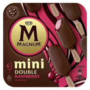 Mini doppio gelato al lampone X6 - MAGNUM