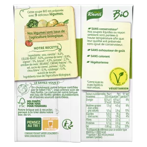 Sopa de Legumes Orgânica com Creme Fresco - KNORR