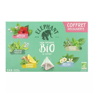 Mon infusion bio le coffret x40 58g - ELEPHANT