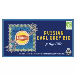 Thé Earl Grey Bio Russian, x20, 34g - LIPTON