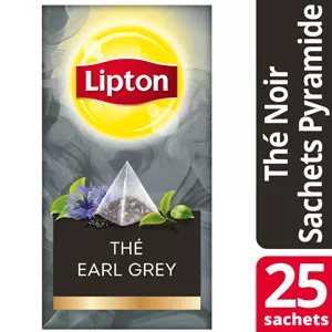 Lipton Exclusive Selection Thé Noir Earl Grey 25 Sachets Pyramides