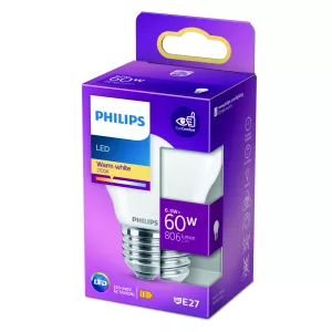 Led Cla Spher 60w E27 Ww B1