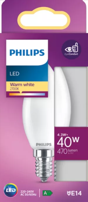 Led Clas Flam 5 5-40w B35 B1