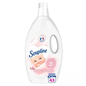 Fabric softener 2.85l Hypoallergenic 43 washes - SOUPLINE