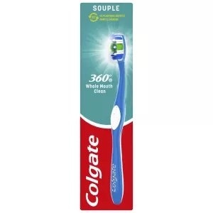 Zachte tandenborstel met gladde borstelharen 360° volledige mondreiniging - Colgate