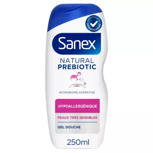 Gel de ducha prebiótico natural Piel hipoalergénica muy sensible 250 ml - SANEX