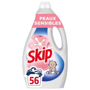Sensitives Flüssigwaschmittel für empfindliche Haut und Babys, 2,52 l - SKIP