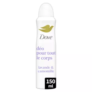 72H رذاذ مزيل العرق الخزامى وجسم البابونج 150 مل - Dove