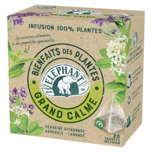 Grand Calme Infusion Lemon Verbena, Woodruff, Lavender, 20s, 30g - ELEPHANT