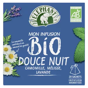Mon infusion Bio douce nuit 20 pyramides ELEPHANT