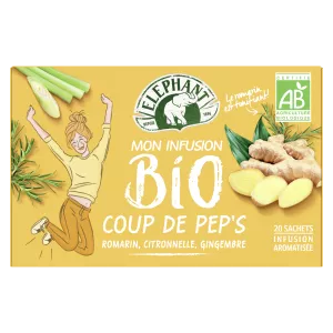 Infusion Peps Romarin Citronnelle Gingembre 20s 32g - ELEPHANT