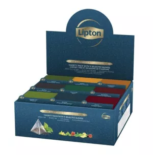 Caja de Tés e Infusiones 9 Perfumes en Caja 108 Sobres Pirámides - LIPTON