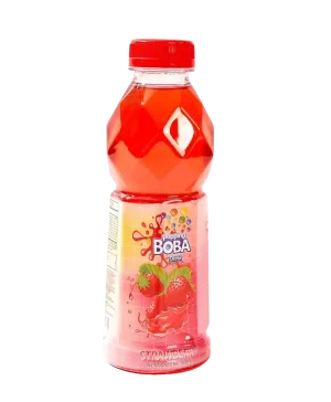 Bubble Tea Aardbei 500ml - Popping Boba