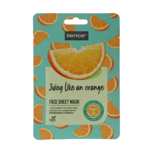 Maschera per il viso in tessuto arancione da 20 ml - SENCE