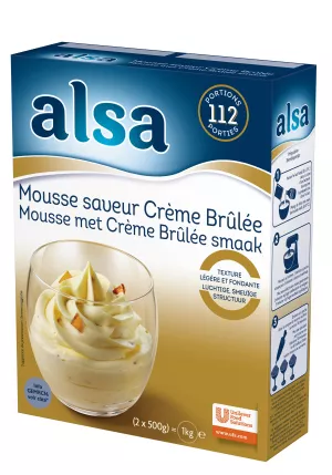 Alsa Mousse Saveur Crème Brûlée 1kg 112 Portions