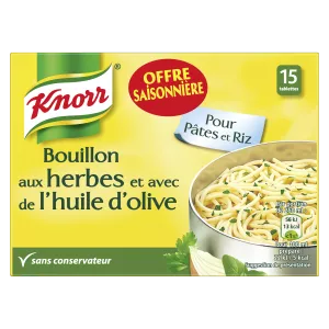 Bouillon pour Pâtes & Piz aux Herbes & à l'Huile d'Olive, 15X10g  - KNORR