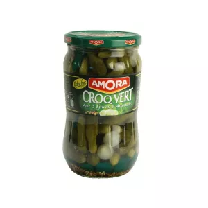 Cornichons croq'vert 380g - AMORA