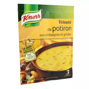 Velouté de potiron aux châtaignes et girolles 66g - KNORR