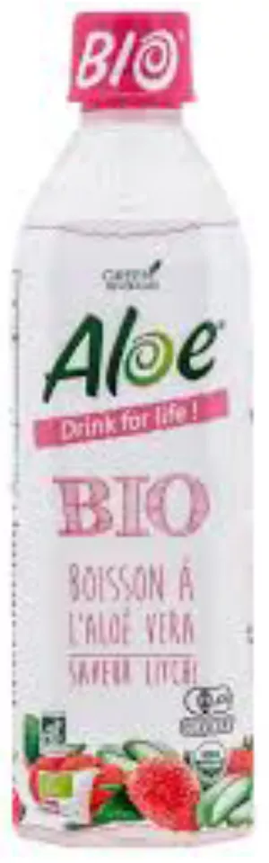 Biologische aloë veradrank met lychee-smaak 500 ml - ÉLOA