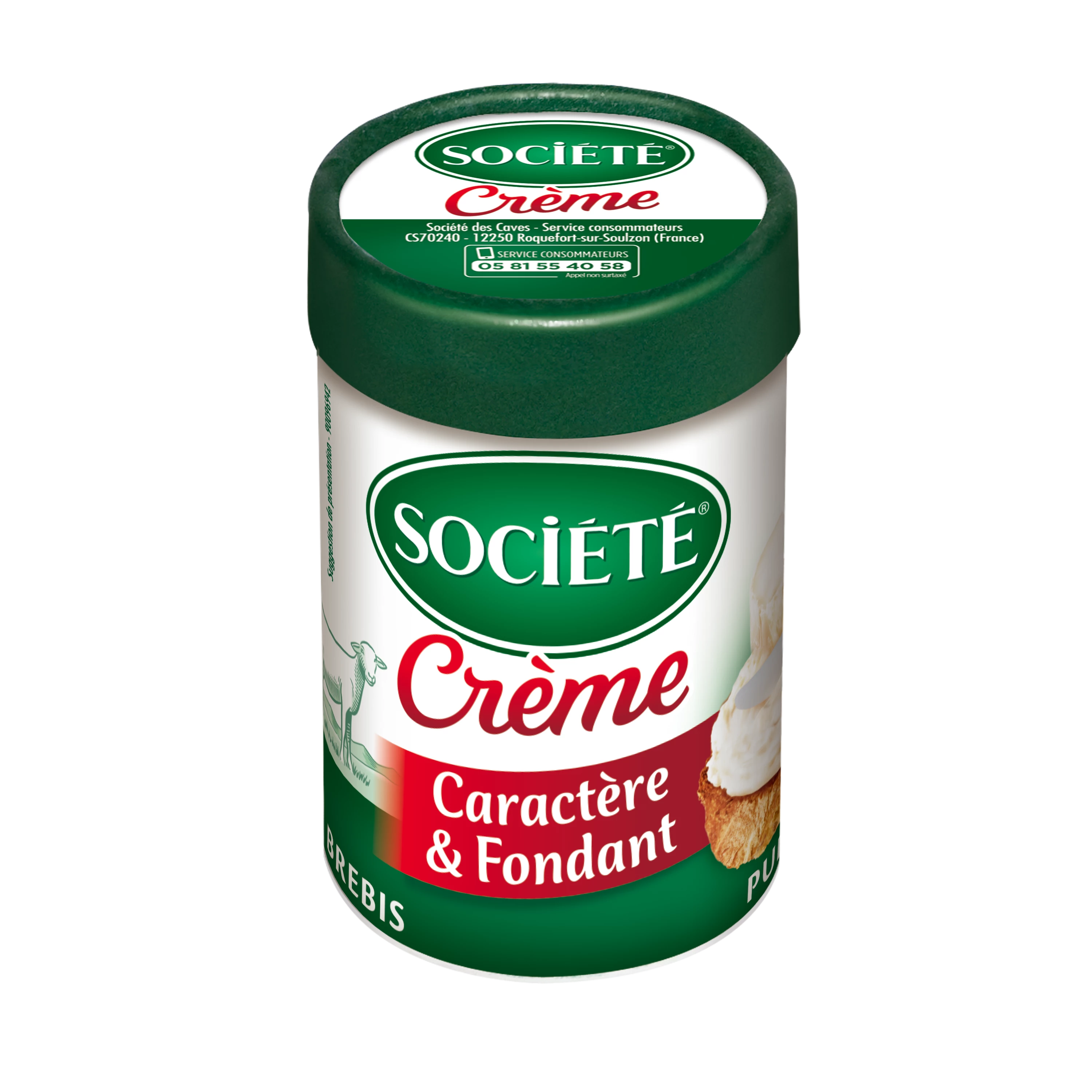 Fromage de Brebis Crème 100g - SOCIETE