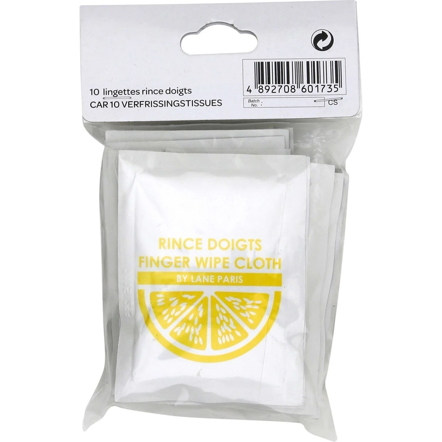Finger Rinse Wipes X10 - Birambeau