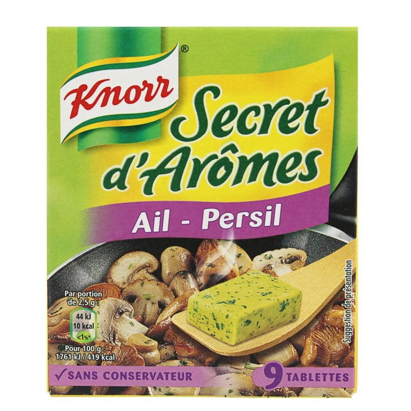 Condimento de ajo y perejil, 9 x 10 g - KNORR