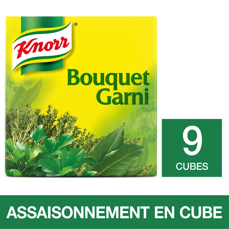 Bouillon bouquet garni thym, persil, laurier x9 - KNORR