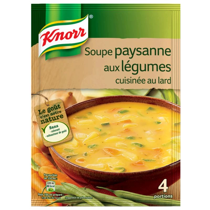 农家蔬菜汤4份, 97g - KNORR