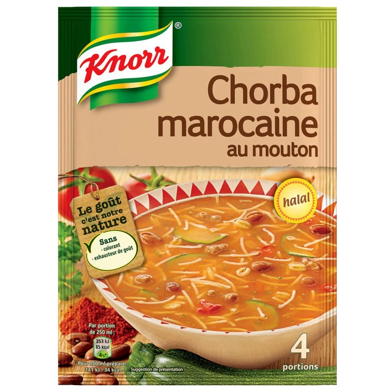 Chorba Marocaine au Mouton HALAL, 100g -  KNORR