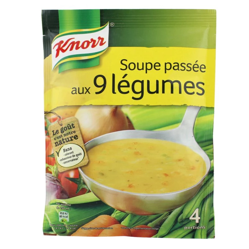 Soupe aux 9 Légumes, 105g - KNORR
