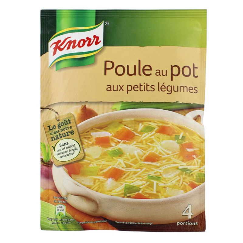 Sopa De Pollo Con Verduras Pequeñas, 72g - KNORR