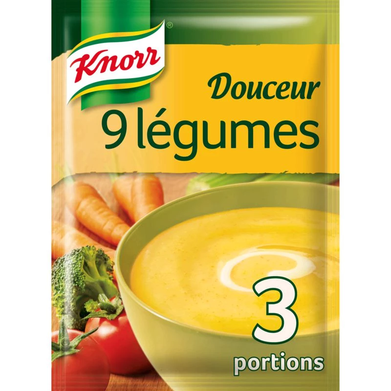 Sweet soup of 9 vegetables 3 portions 84g - KNORR