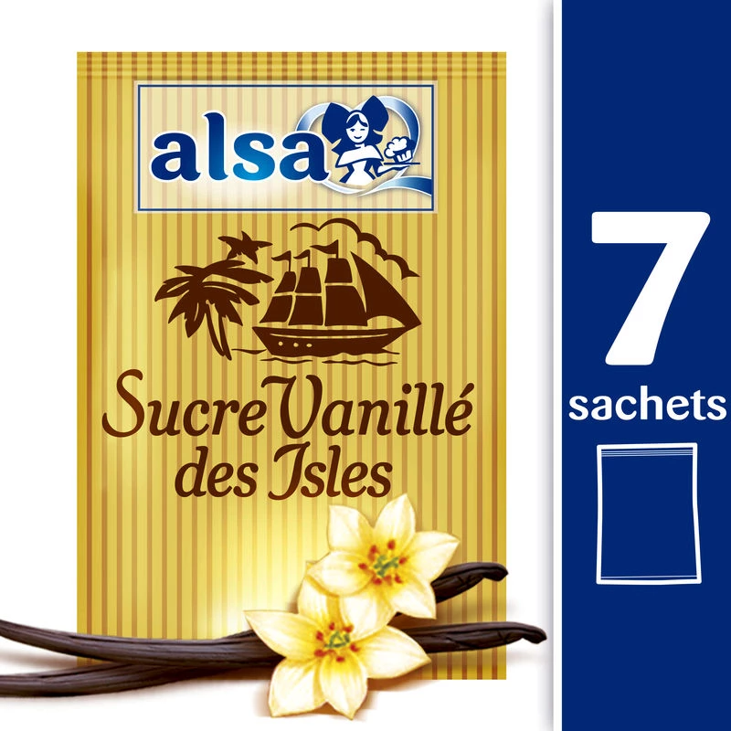 Sucre vanillé des Isles x7 - ALSA