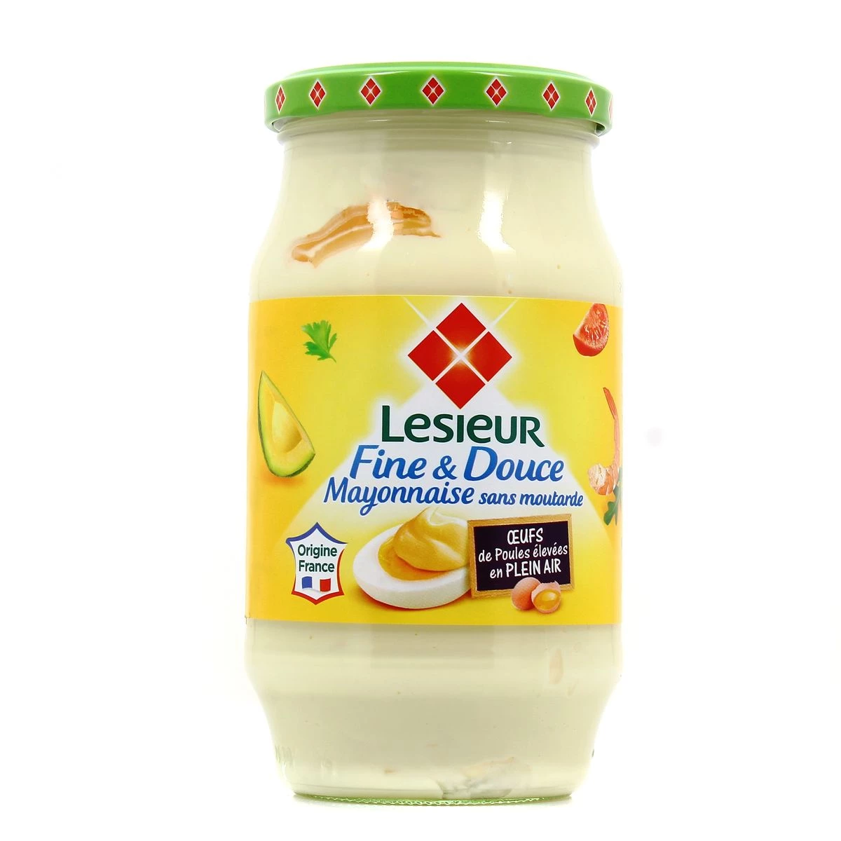 Fijne en milde mayonaise zonder mosterd, 475 g -  LESIEUR