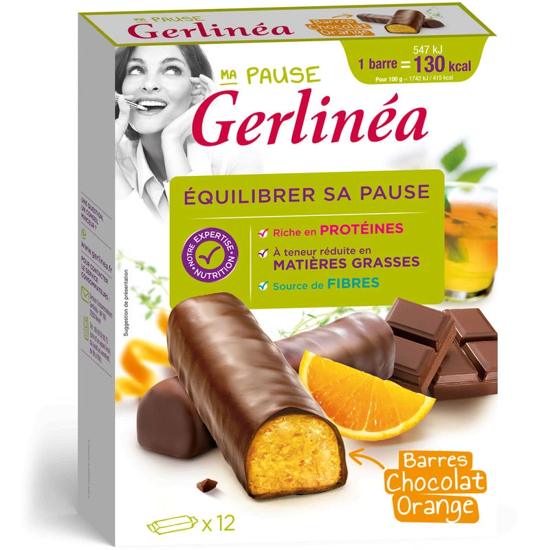 Barre chocolat orange - GERLINÉA