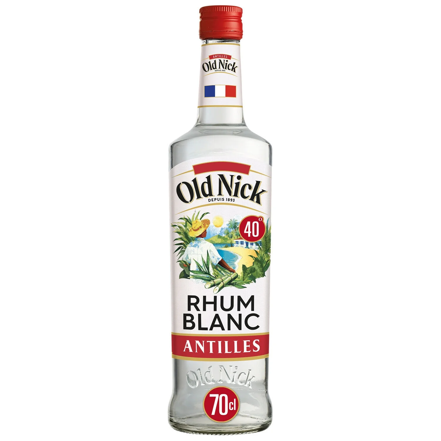 White Rum of the Antilles 70cl - OLD NICK