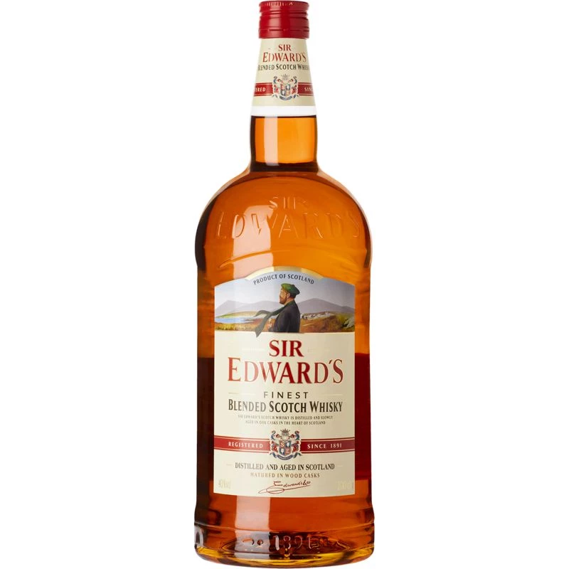 Scotch Whisky, 40°, bouteille de 2l, SIR EDWARD'S