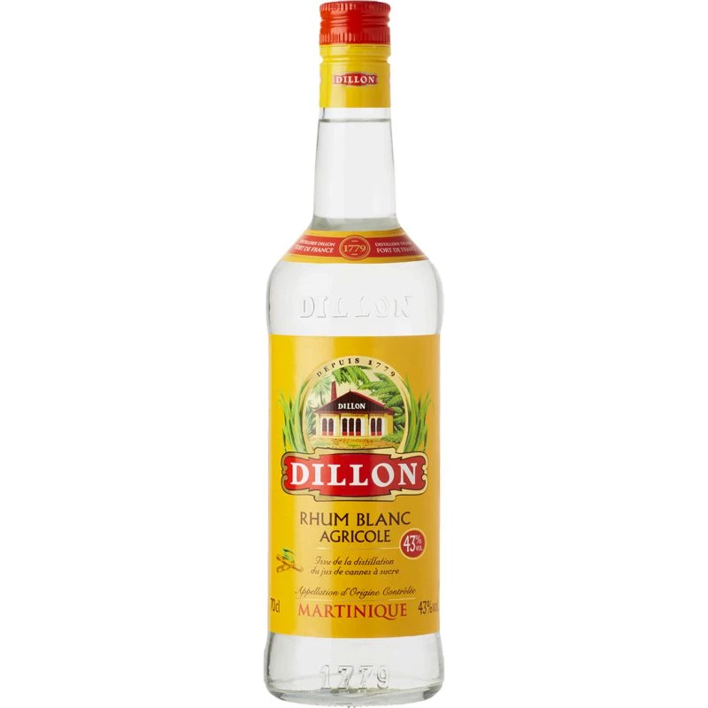 Rhum Blanc Agricole Martinique 70cl - Dillon