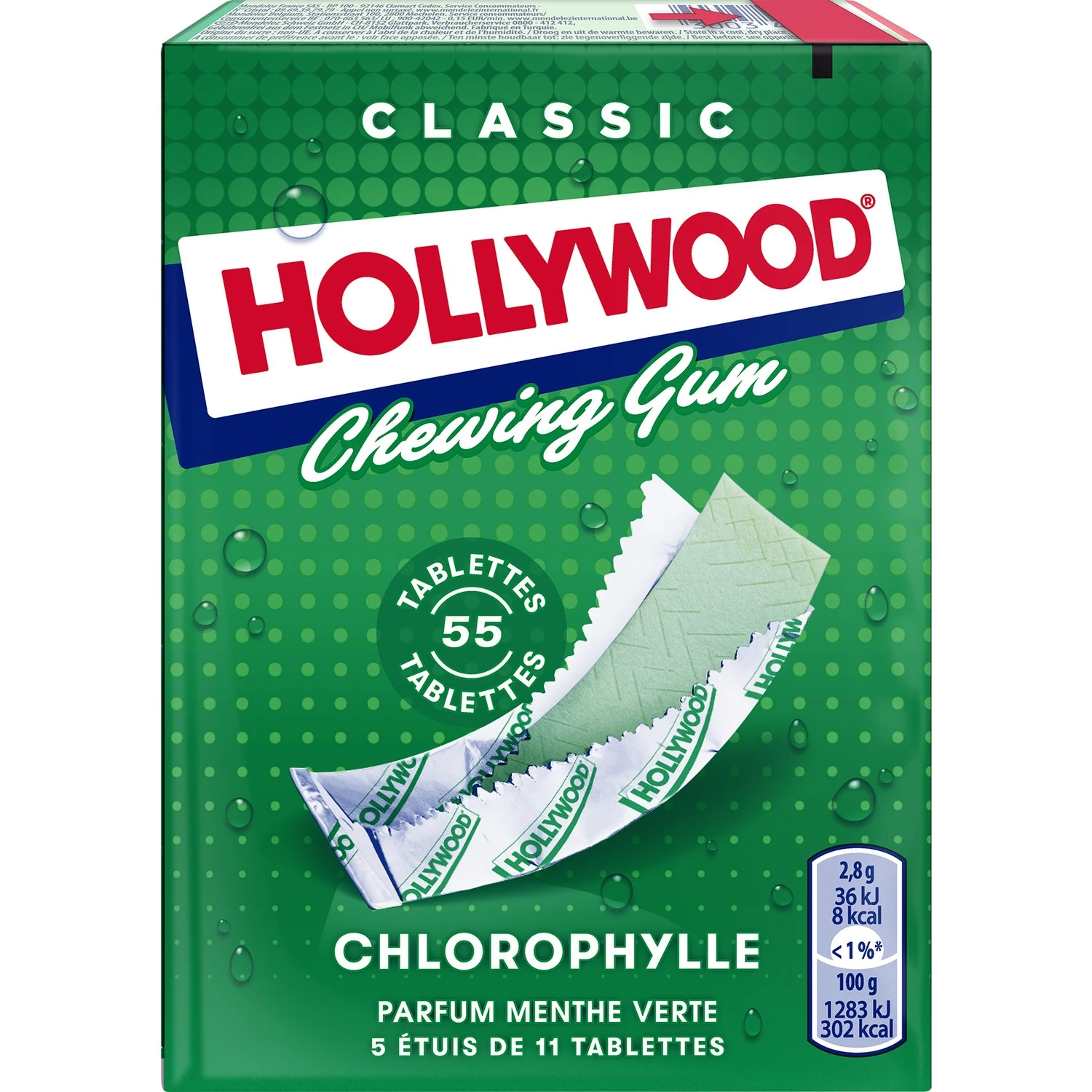 Chewing-gum Chlorophylle; 31g - HOLLYWOOD