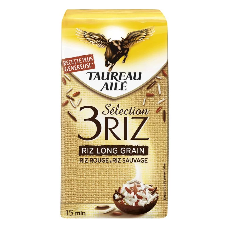 Selection 3 Rice, 500g - TAUREAU AILE