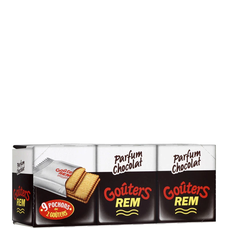 Biscuits gouter REM parfum chocolat x9 375g - LU