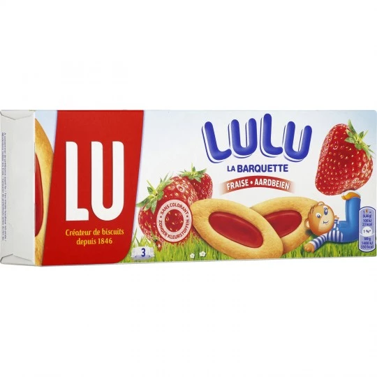 Het Lulu aardbeiensmaakbakje 120g - LU