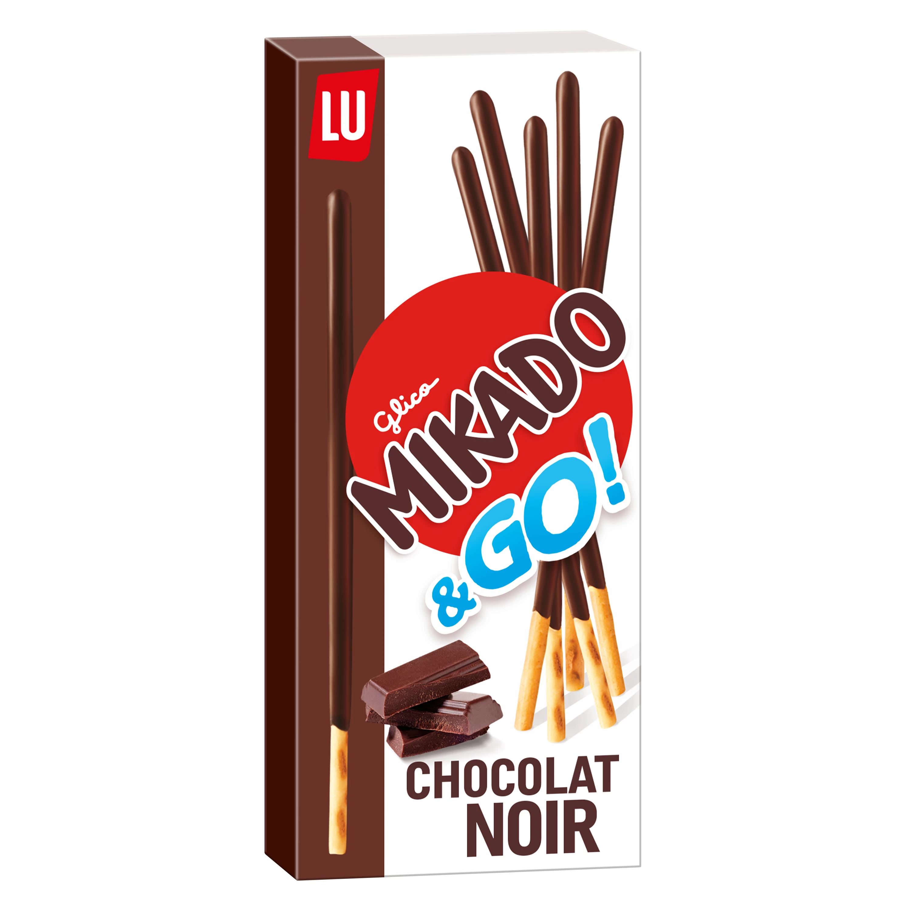 Печенье в палочках Mikado Pocket Noir, 39г - LU