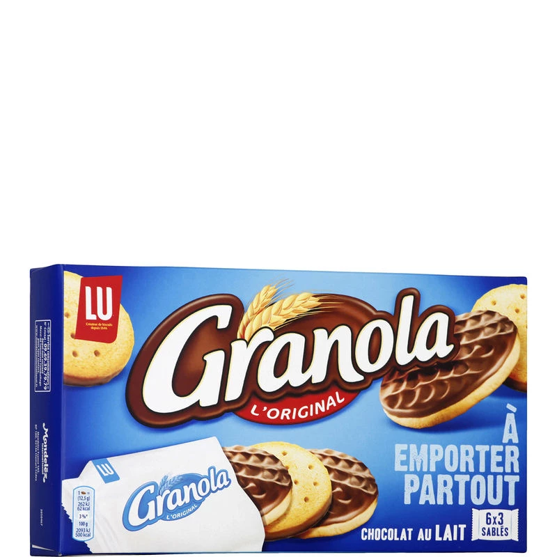 Biscuits Au Chocolat à Emporter Partout 225g - GRANOLA