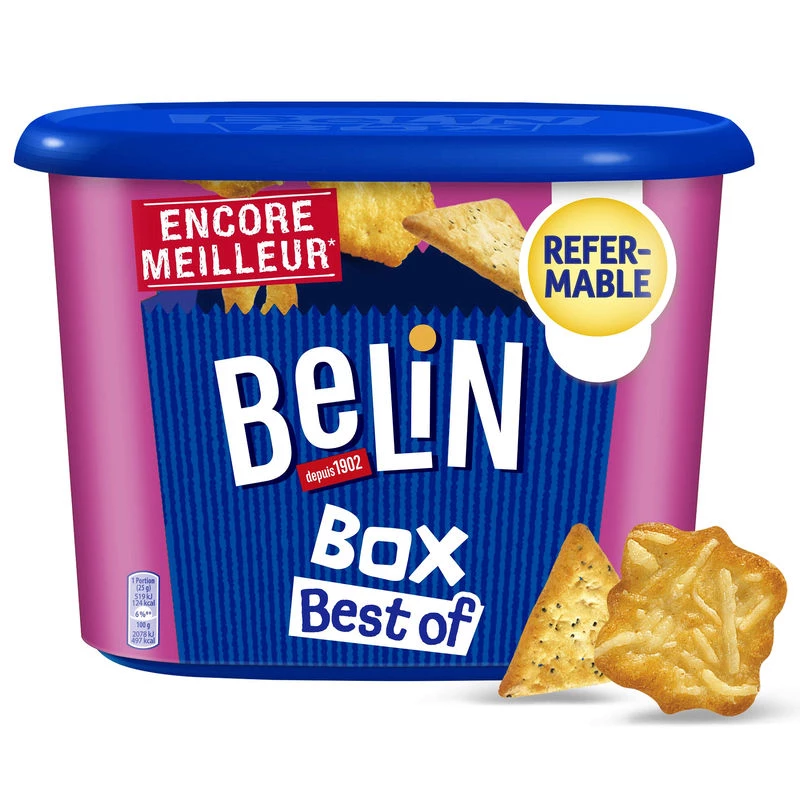 Koekjes Aperitieven Crackers Best of Box, 205g - BELIN